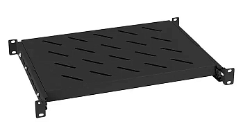 Cabeus JE05-600-BK Полка 19" выдвижная для шкафов и стоек глубиной 600 мм, цвет черный (RAL 9004)
