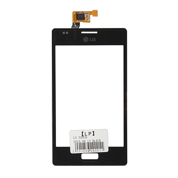 Сенсорное стекло (тачскрин) для LG Optimus L5 E610, E612, черный