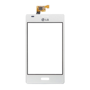 Сенсорное стекло (тачскрин) для LG Optimus L5 E610, E612, белый