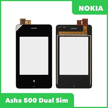 Сенсорное стекло (тачскрин) для Nokia Asha 500 Dual Sim